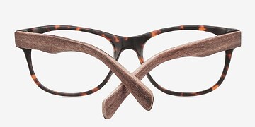 Brown/Tortoise Amber -  Bois mixte Lunettes de vue