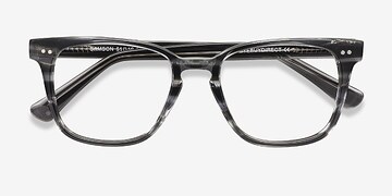  Gray Striped  Samson -  Acétate Lunettes de vue