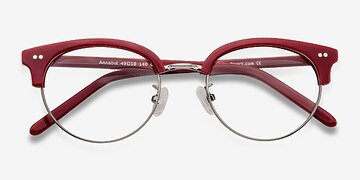 Rouge Annabel -  Vintage Acetate, Metal Lunettes de vue