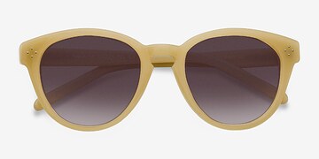 Jaune Augustine -  Vintage Plastique Lunettes de soleil