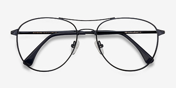 Dark Navy Westbound -  Vintage Métal Lunettes de vue