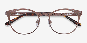 Or rose Lattice -  Vintage Métal Lunettes de vue