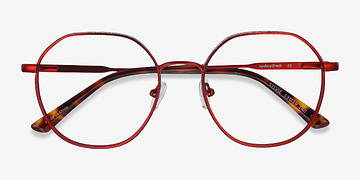 Rouge Sylvie -  Métal Lunettes de vue