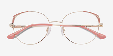 Gold Pink Rosewood -  Métal Lunettes de vue
