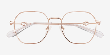 Matte Rose Gold Aiko -  Métal Lunettes de vue