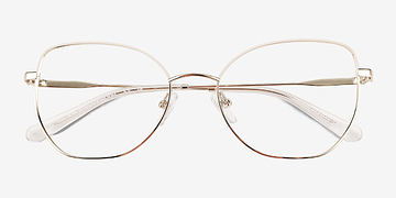 Shiny Gold White Desire -  Métal Lunettes de vue