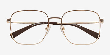 Gradient Brown Gold Adley -  Métal Lunettes de vue