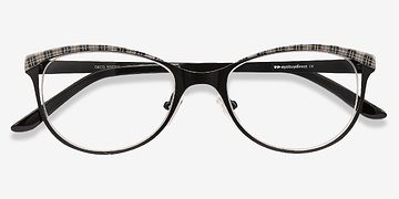 Black Gray Deco -  Vintage Métal Lunettes de vue