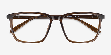 Brun Tranquil -  Plastique Lunettes de vue