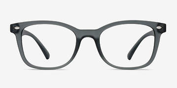 Matte Gray Drama -  Plastique Lunettes de vue