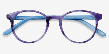Purple Striped Lariat -  Acétate Lunettes de vue