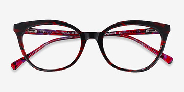 Red Floral Sigilo -  Acétate Lunettes de vue