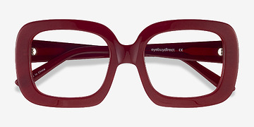 Burgundy Gloria -  Vintage Acétate Lunettes de vue