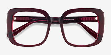 Burgundy Heather -  Vintage Acétate Lunettes de vue