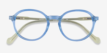 Clear Blue Green Happy -  Acétate Lunettes de vue