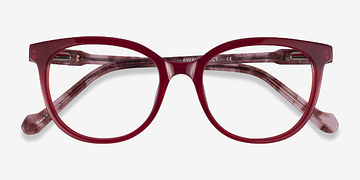 Red Floral Popcorn -  Acétate Lunettes de vue