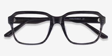 Striped Gray Neat -  Acétate Lunettes de vue