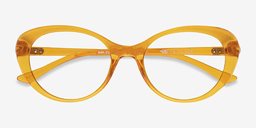 Clear Orange Sunburst -  Plastique Lunettes de vue