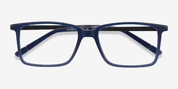 Bleu Haptic -  Coloré Acetate, Metal Lunettes de vue