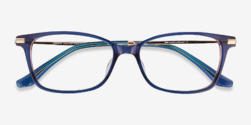 Bleu Vanda -  Légèreté Acetate, Metal Lunettes de vue