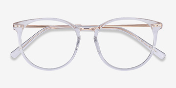 Transparent Clever -  Légèreté Acetate, Metal Lunettes de vue