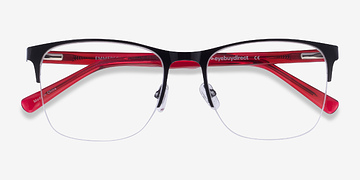 Shiny Black & Red Emmerson -  Acetate, Metal Lunettes de vue