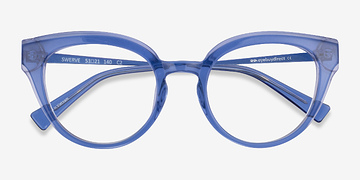 Clear Blue Swerve -  Métal Lunettes de vue