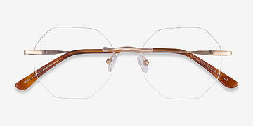 Matte Gold Generous -  Légèreté Métal Lunettes de vue