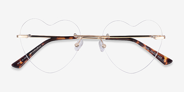 Light Gold Love -  Métal Lunettes de vue