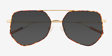 Tortoise Gold Ryan -  Métal Lunettes de soleil