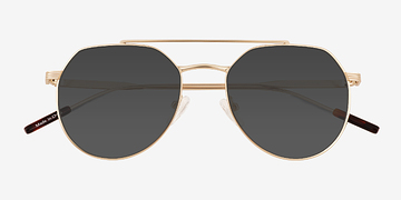 Matte Gold Kye -  Métal Lunettes de soleil