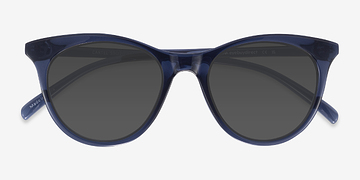 Clear Navy Cartel -  Plastique Lunettes de soleil