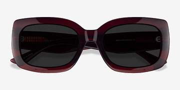 Burgundy Courteney -  Plastique Lunettes de soleil