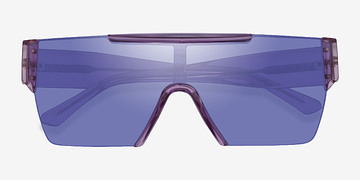 Clear Purple Striata -  Plastique Lunettes de soleil
