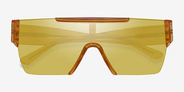 Clear Yellow Striata -  Plastique Lunettes de soleil