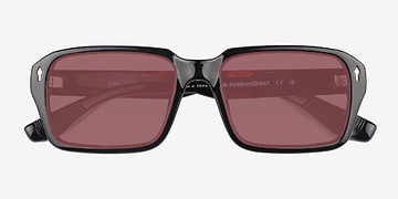 Noir Sync -  Plastique Lunettes de soleil