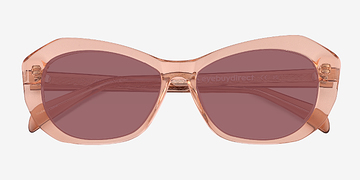 Translusant Peach Cha Cha -  Acétate Lunettes de soleil