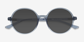 Clear Blue Dayglow -  Plastique Lunettes de soleil