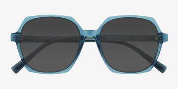 Bleu Froth -  Plastique Lunettes de soleil