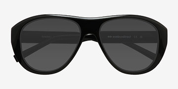 Noir Randall -  Plastique Lunettes de soleil