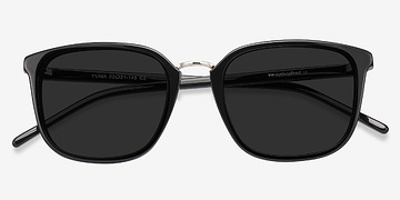 Noir Yuma -  Acetate, Metal Lunettes de soleil