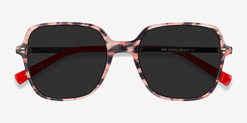 Leopard & Gold Olga -  Vintage Acetate, Metal Lunettes de soleil