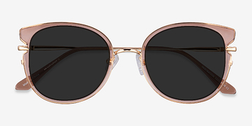 Clear Brown Gold Fascination -  Plastique Lunettes de soleil