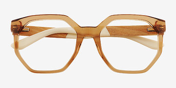 Brun Arboreal -  Bois mixte Lunettes de vue