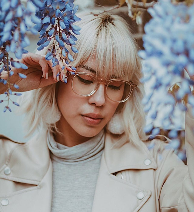 Champagne-Oval-Eyeglasses for Women