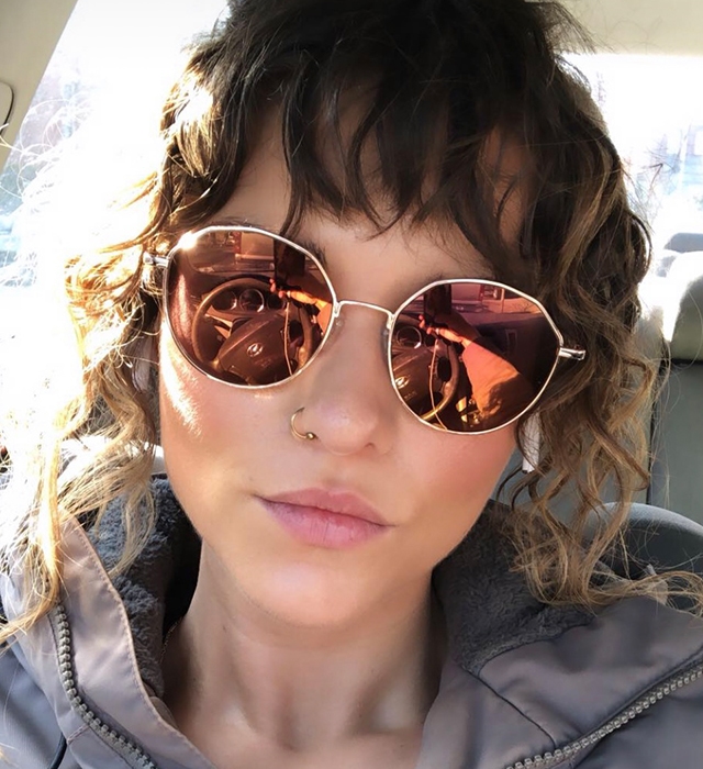 Rose Gold-Round-Sunglasses for Women