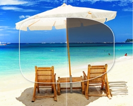 Revêtement à teinte dégradée